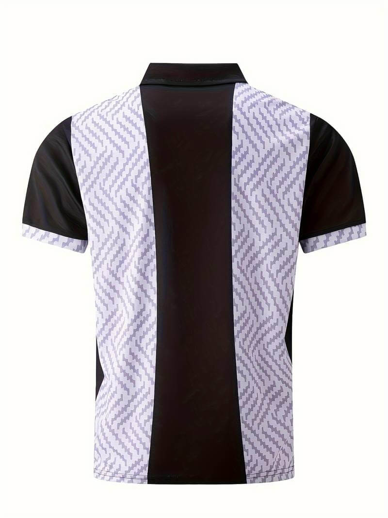 Farbblock-Golfshirt Herren - Atmungsaktiv & Elegant