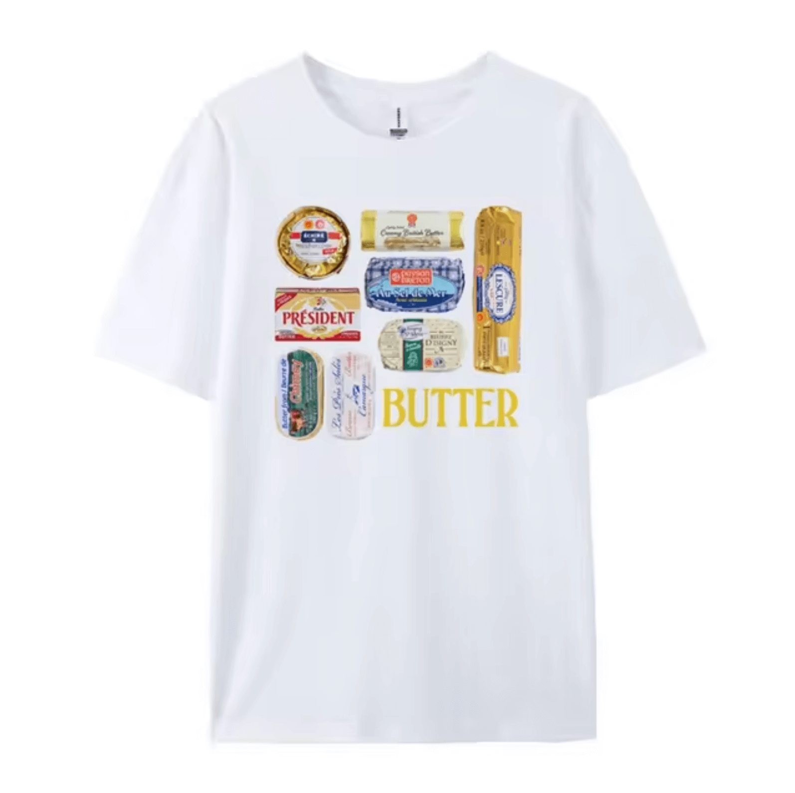 Retro Butter Grafik T-Shirt Unisex - Weich & Bequem