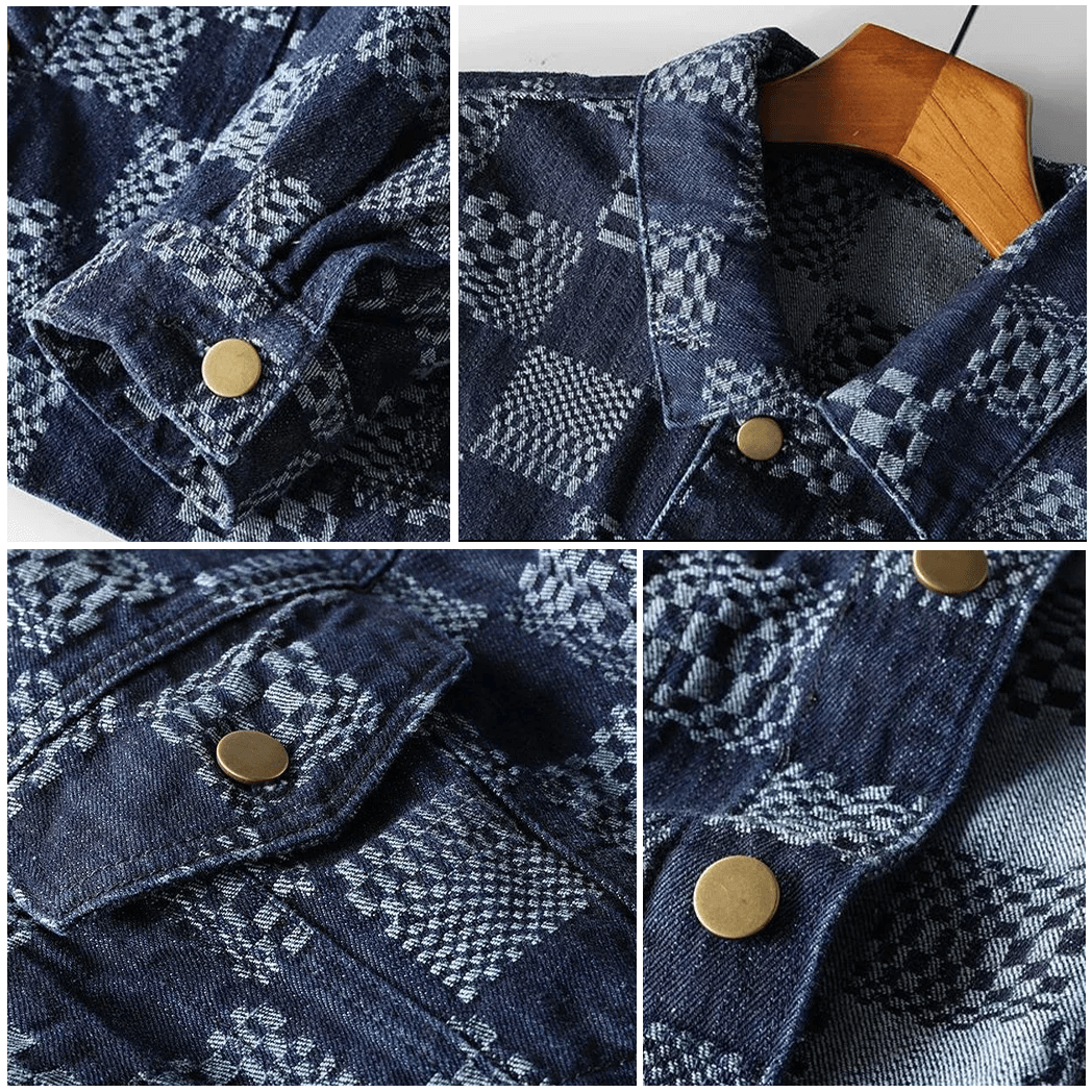 Patchwork Hemd für Herren