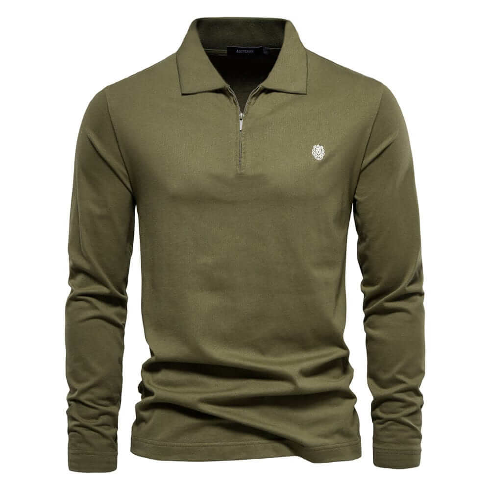 Herren Poloshirt Kieran - Gestreift, Langarm