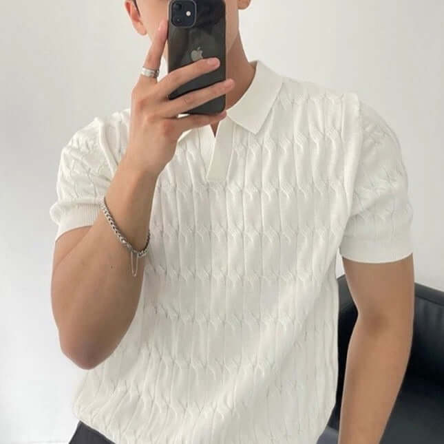 Herren-Poloshirt Kurzarm Modernes Design