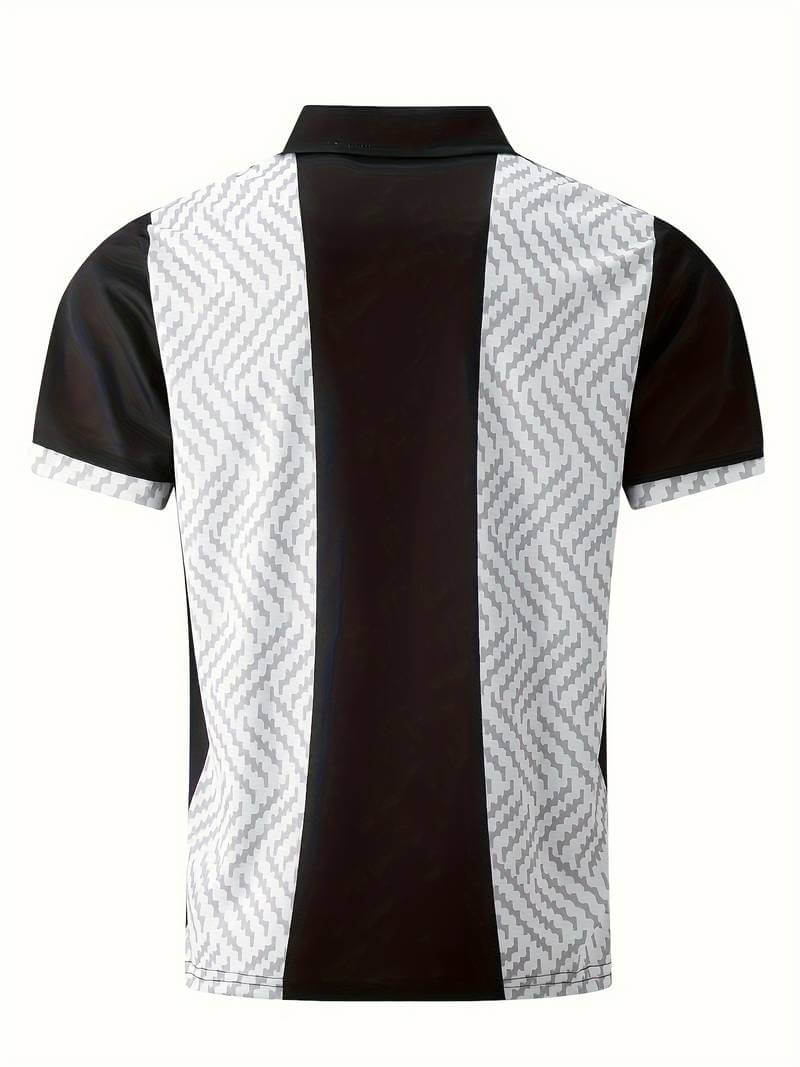 Farbblock-Golfshirt Herren - Atmungsaktiv & Elegant