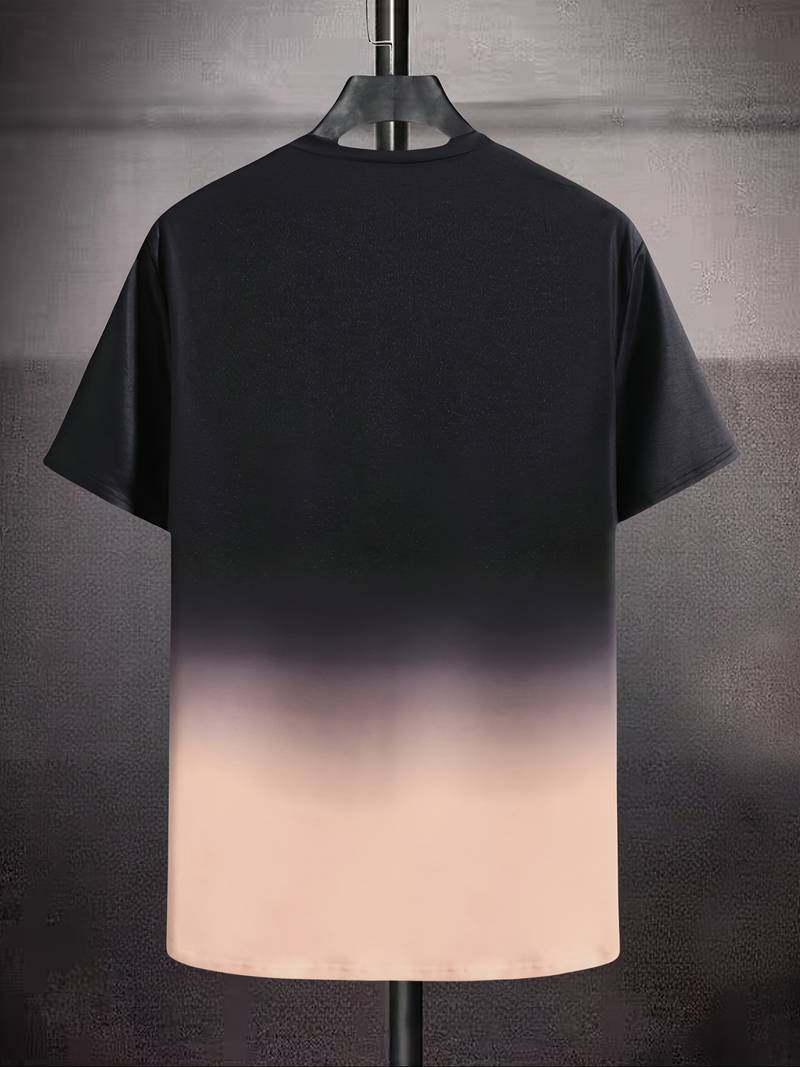 Lässiges Rundhals-T-Shirt mit Schriftzug für Herren