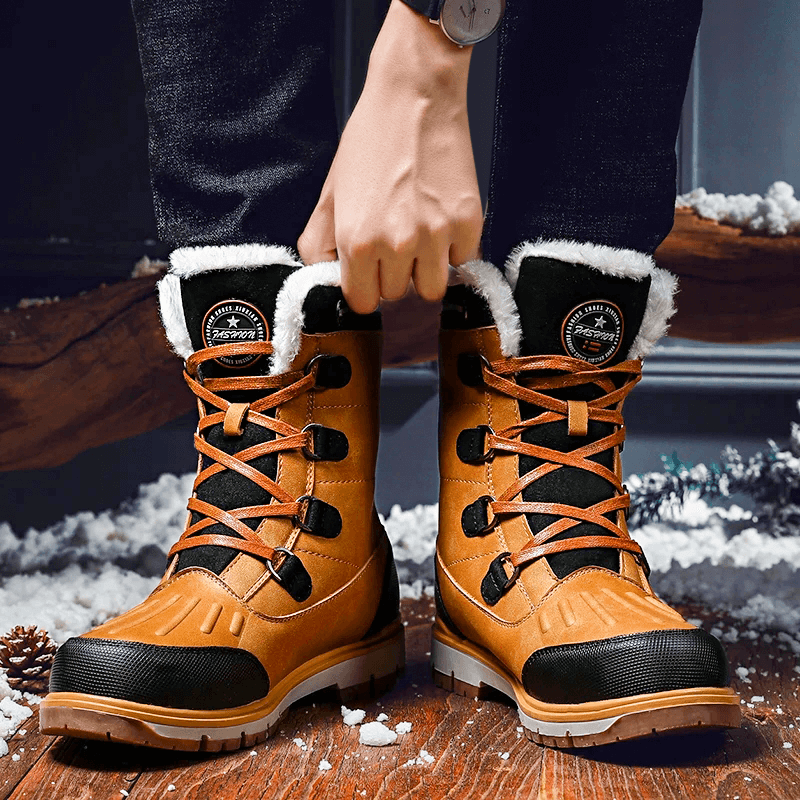 Herren Winterstiefel - Wasserdicht & Warm Gefüttert