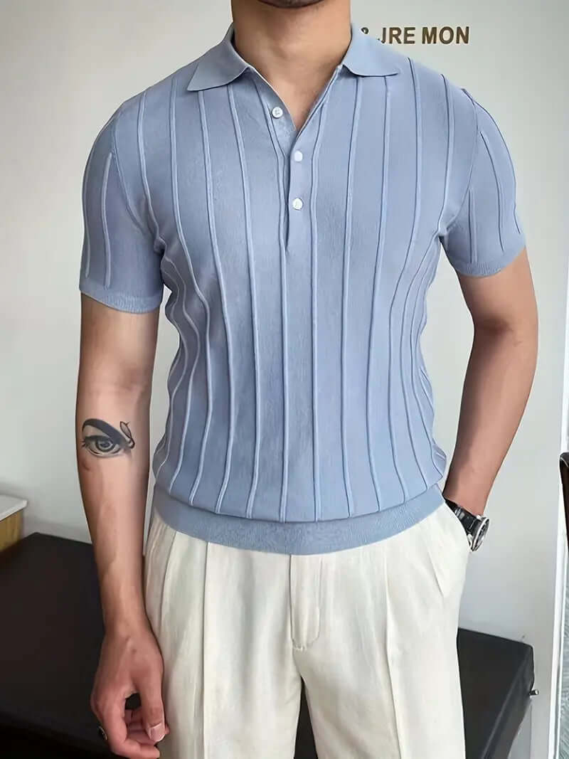 Gestreiftes Chic Poloshirt Herren