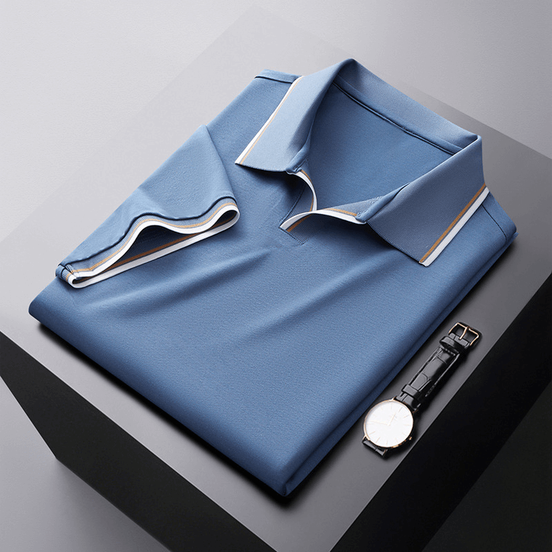 Elegantes Seiden-Poloshirt für Herren