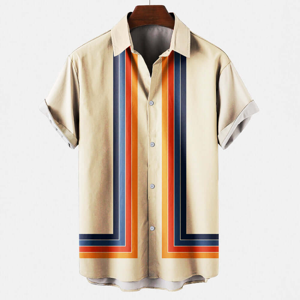 Stylisches Retro Herrenhemd