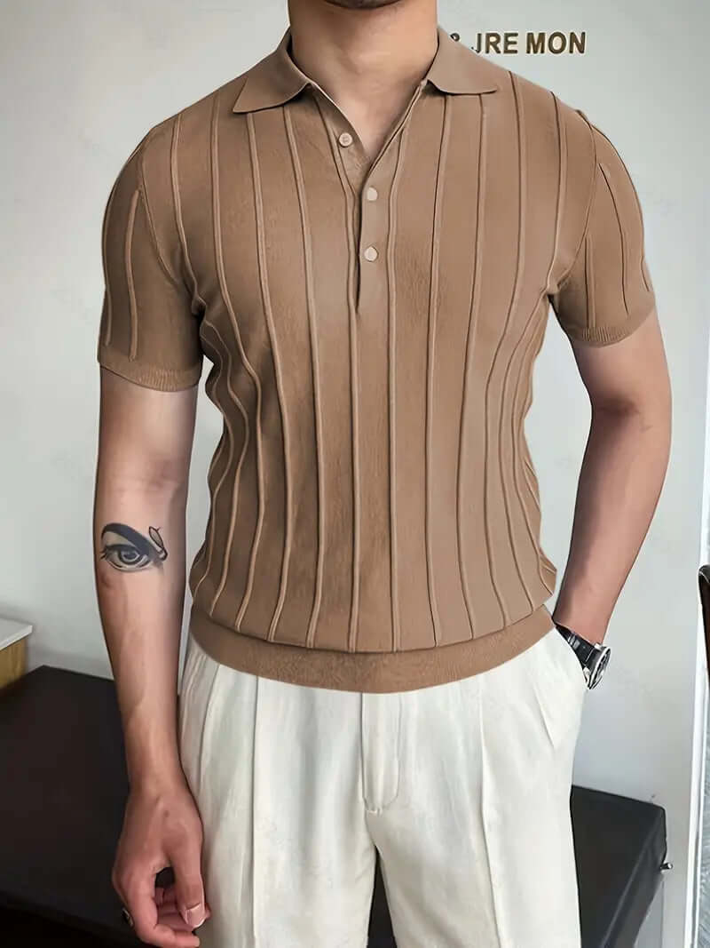 Gestreiftes Chic Poloshirt Herren