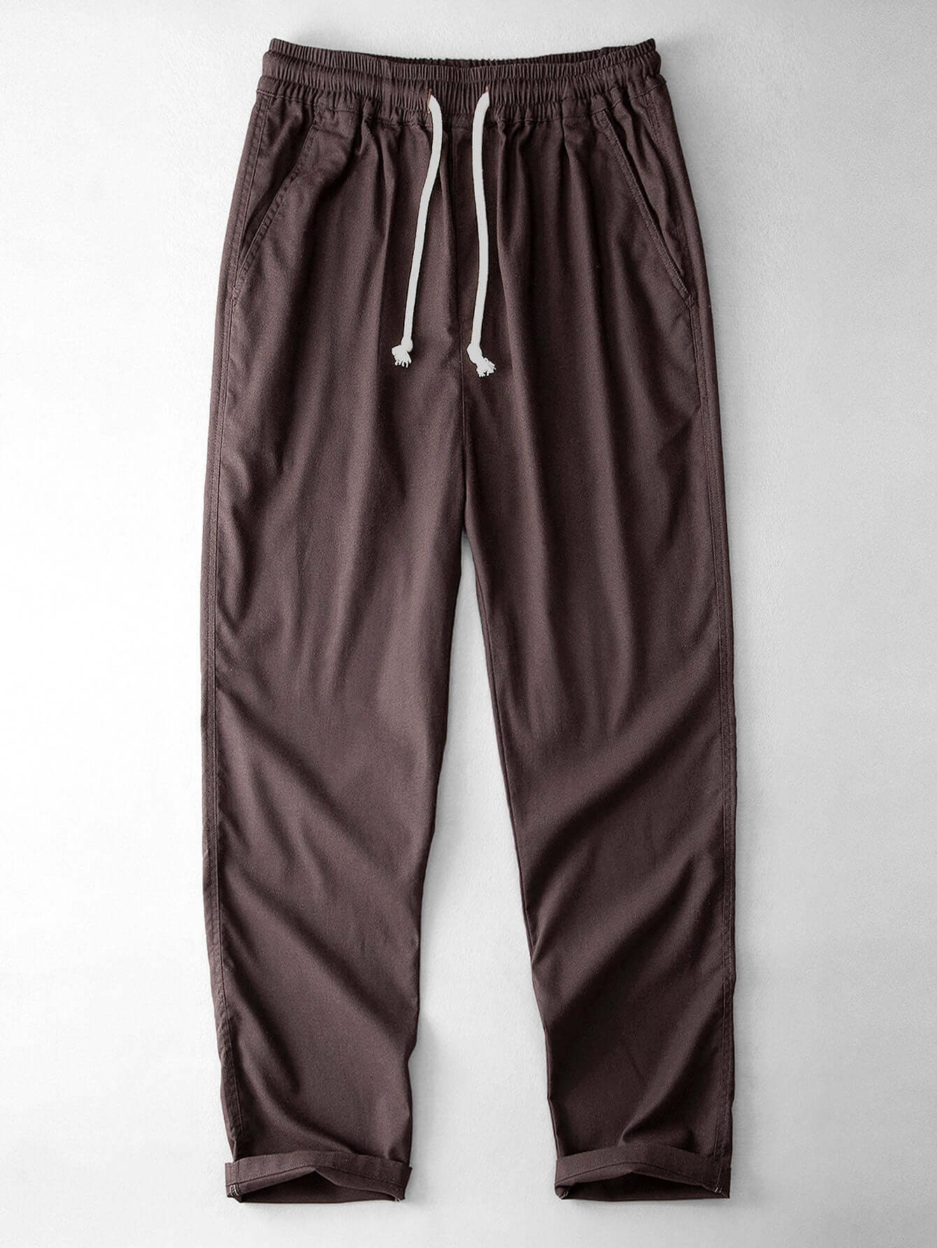 Elegantes Jacquard-Hemd & Leinenhose Set Herren