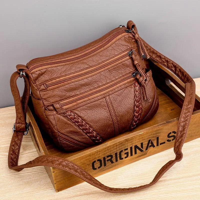 Elke™ | Weiche Ledertasche