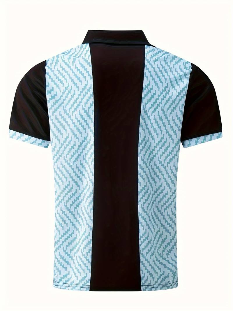 Farbblock-Golfshirt Herren - Atmungsaktiv & Elegant