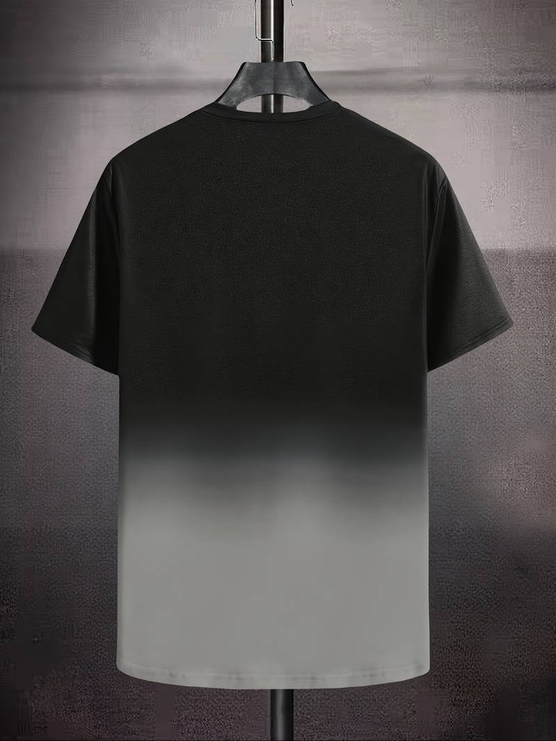 Lässiges Rundhals-T-Shirt mit Schriftzug für Herren
