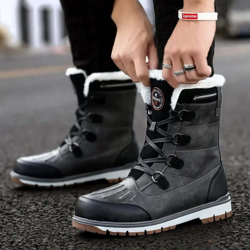 Herren Winterstiefel - Wasserdicht & Warm Gefüttert