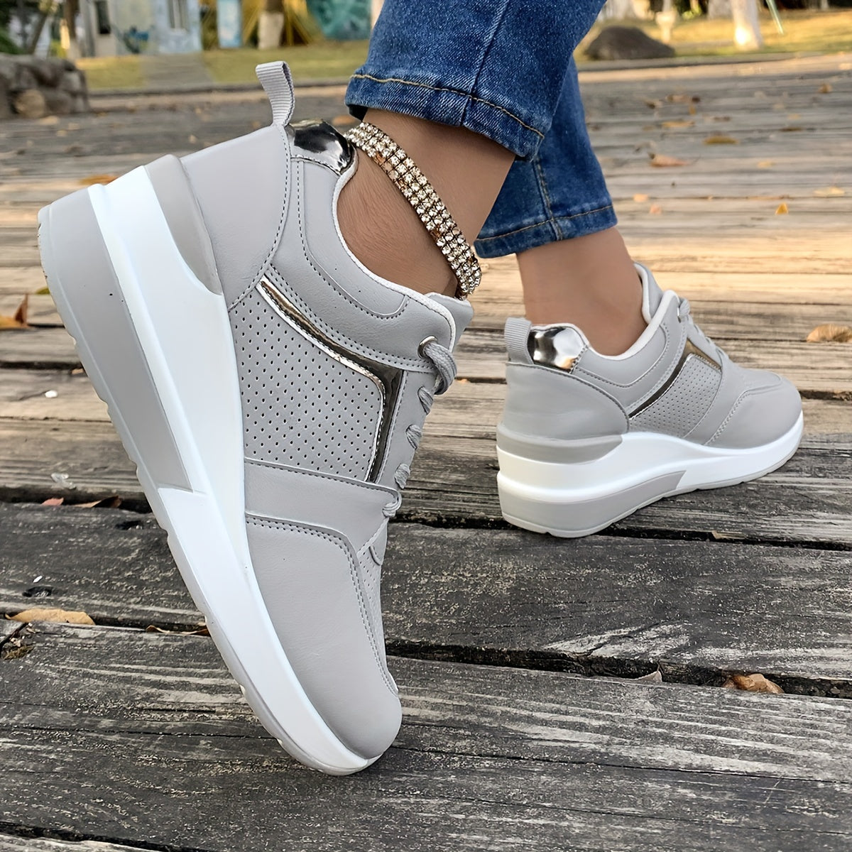 Weiße Orthopädische Sneakers - Clarice