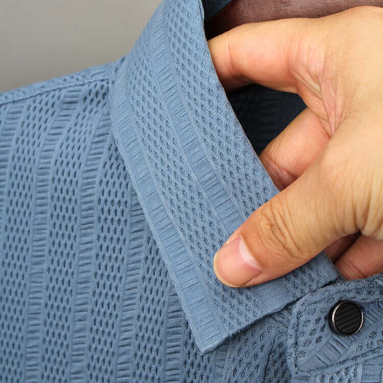 Herren Poloshirt aus Eisseide