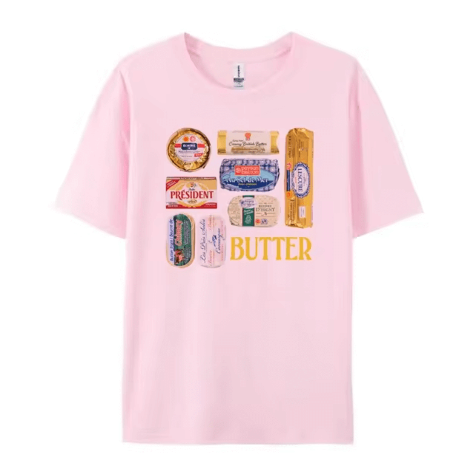 Retro Butter Grafik T-Shirt Unisex - Weich & Bequem