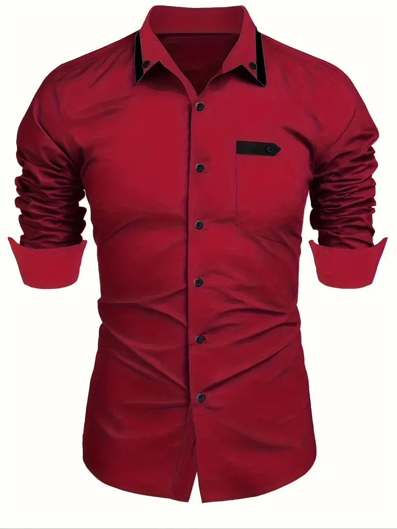 Stuttgart | Hochwertige Qualität farbblock-langarmshirt für herren