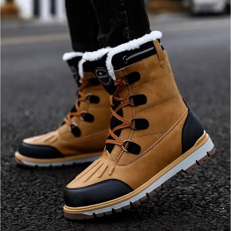 Herren Winterstiefel - Wasserdicht & Warm Gefüttert