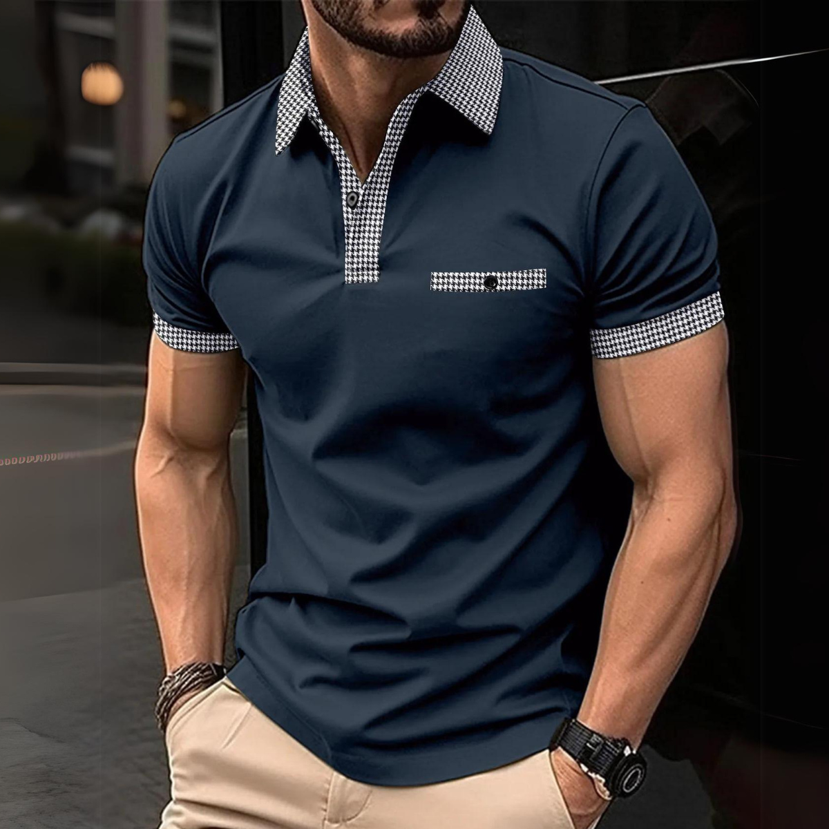 Premium Herren Poloshirt: Top-Qualität Strickwaren