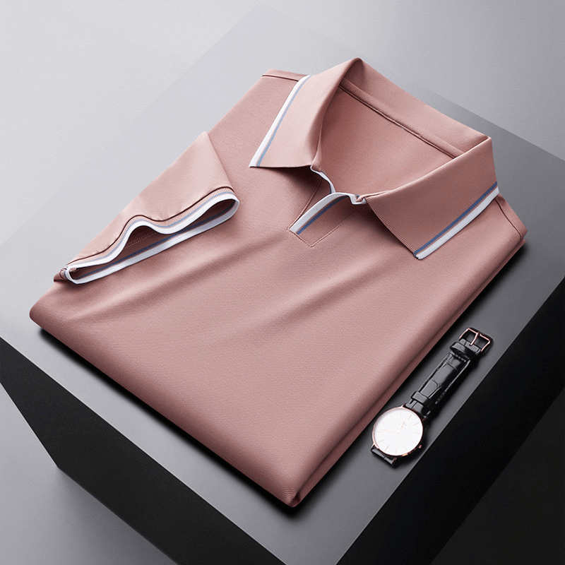 Elegantes Seiden-Poloshirt für Herren