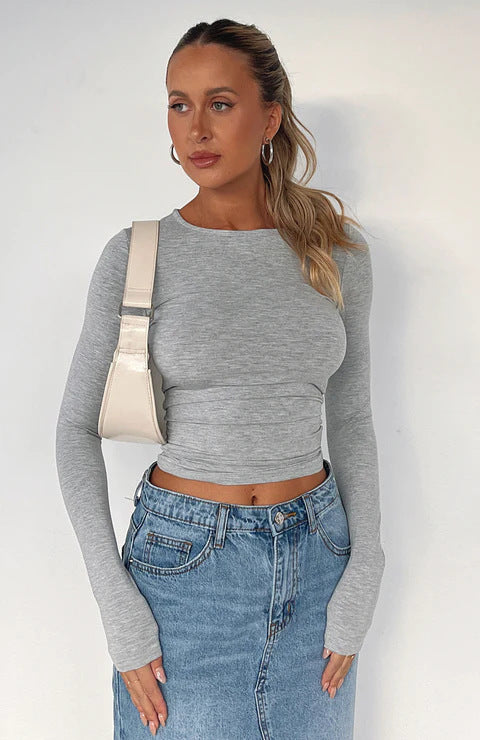 Strickoberteil mit langen Ärmeln Für Frauen