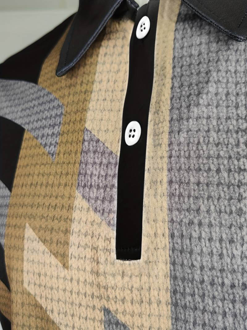 Lässiges Vintage Herren Polohemd