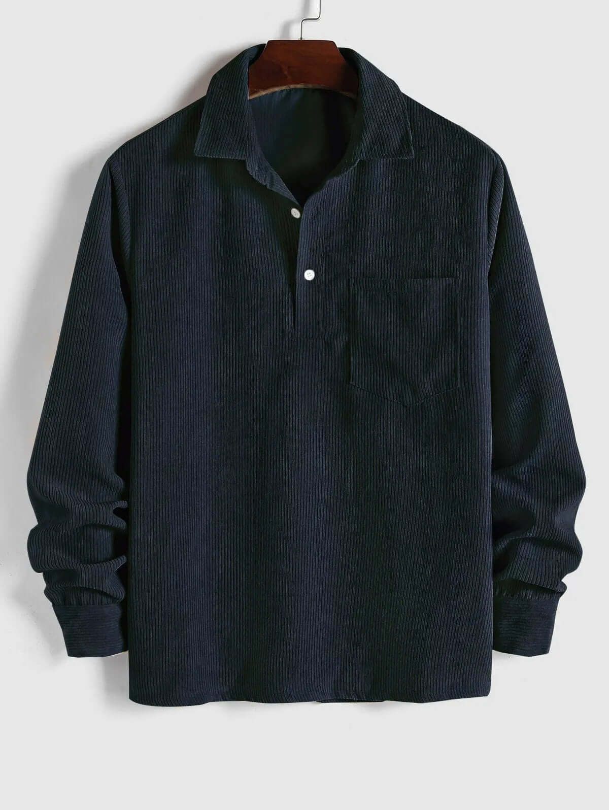 Herren Cordhemd - Casual Langarmhemd - Weich und Stilvoll