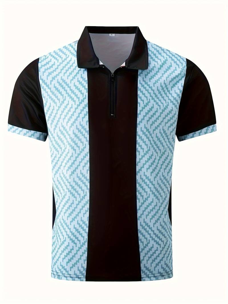 Farbblock-Golfshirt Herren - Atmungsaktiv & Elegant
