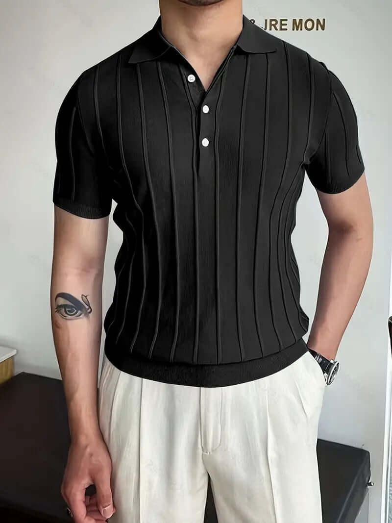 Gestreiftes Chic Poloshirt Herren