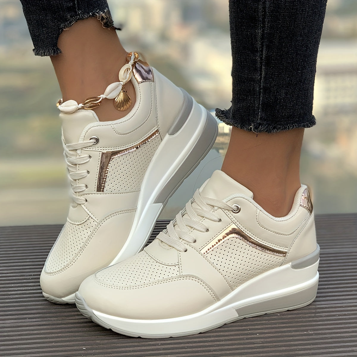 Weiße Orthopädische Sneakers - Clarice