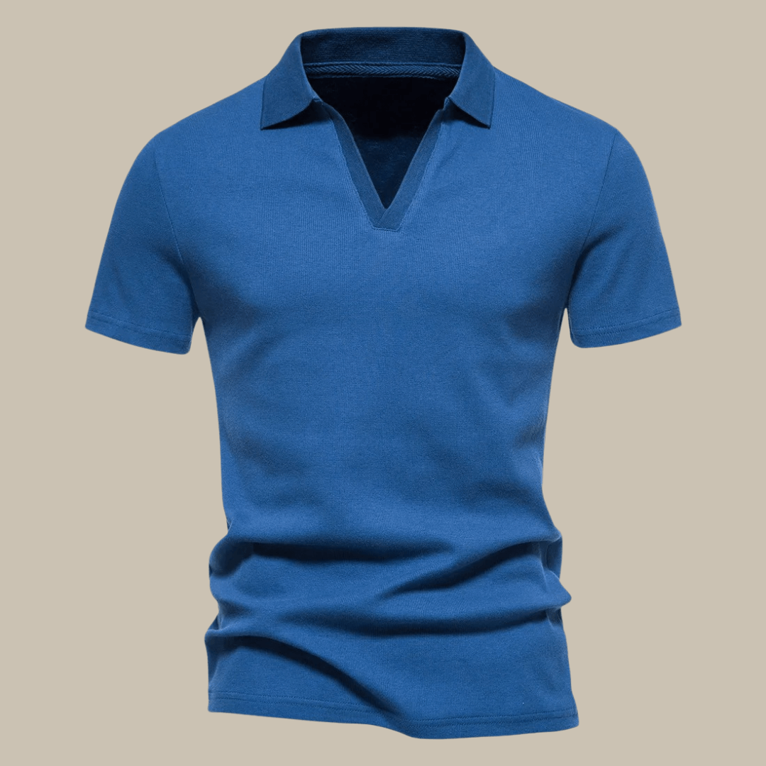 Stilvolles Herren Premium Polo im Merino Look