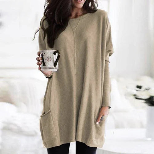 Izabella | Lässiges Langarm-Longpullover