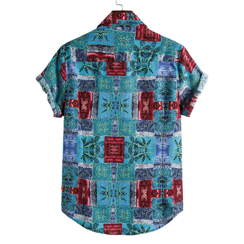 Stylisches Herren Kurzarmhemd im Retro-Look