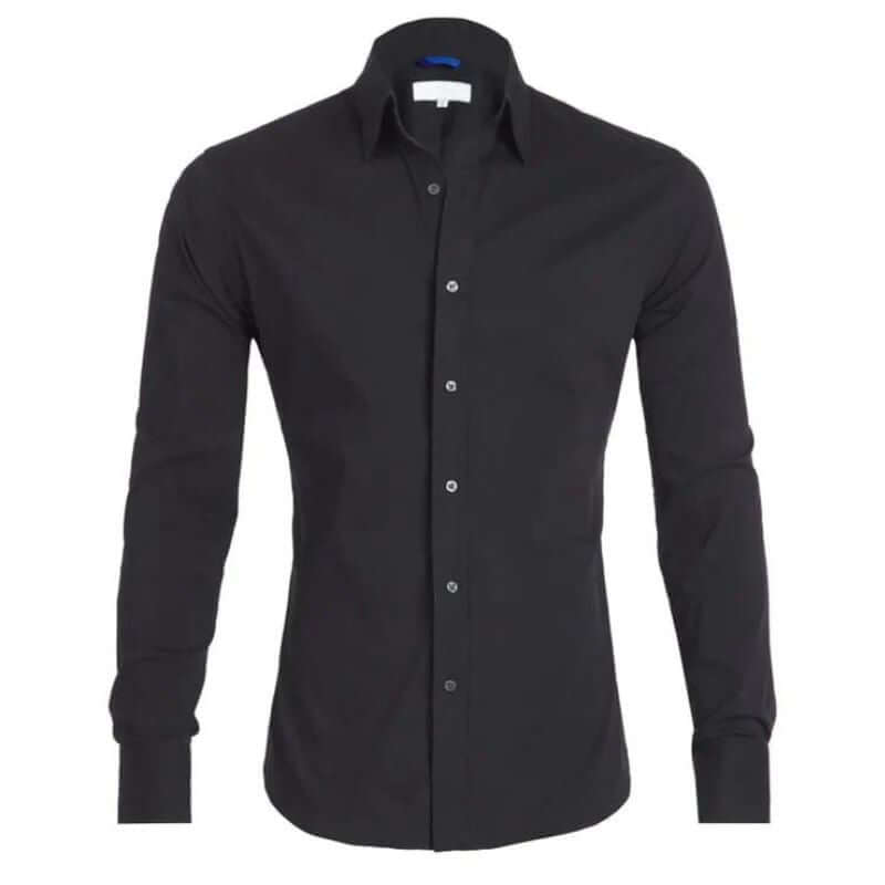 Elegantes Herren Langarm-Poloshirt mit Kragen