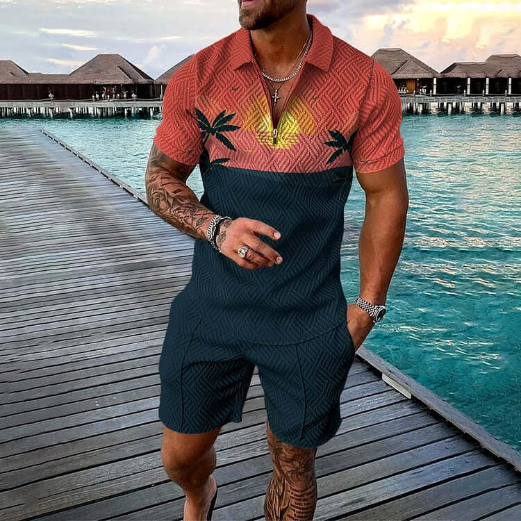 Freizeit Polo-Set Herren - Gemütliches Sommer Outfit