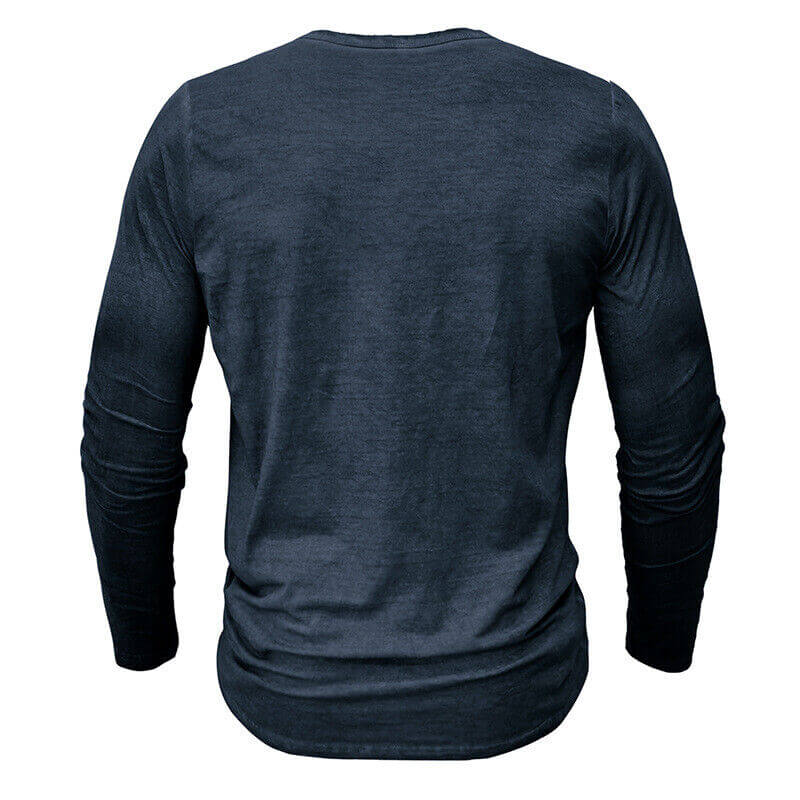 Langarm Henley-Shirt für Herren