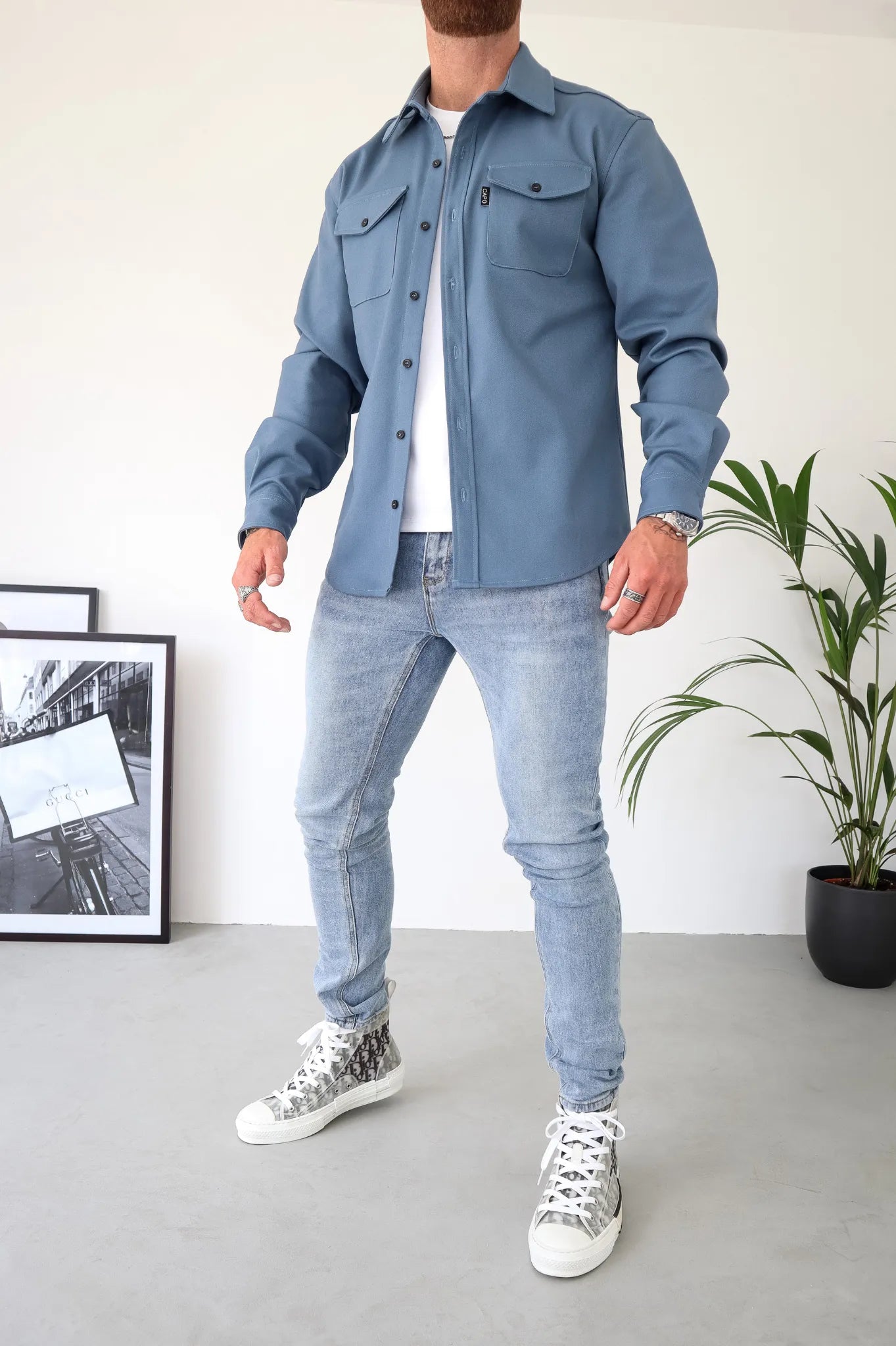 Moderne Hemdjacke für Männer