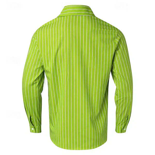 Seidenhemd Herren - Elegant Gestreift