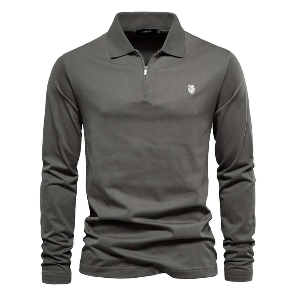 Herren Poloshirt Kieran - Gestreift, Langarm