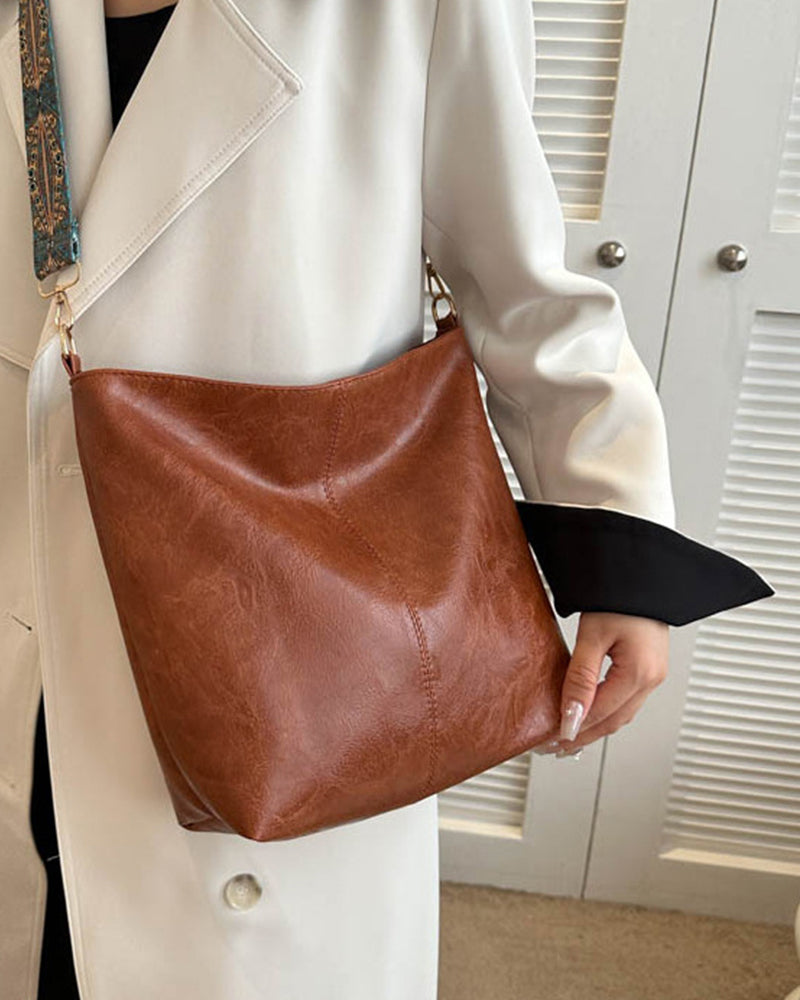 Mia - Beuteltasche mit großem Fassungsvermögen und Vintage-Schultergurt