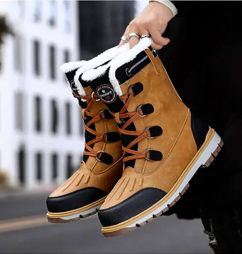Herren Winterstiefel - Wasserdicht & Warm Gefüttert