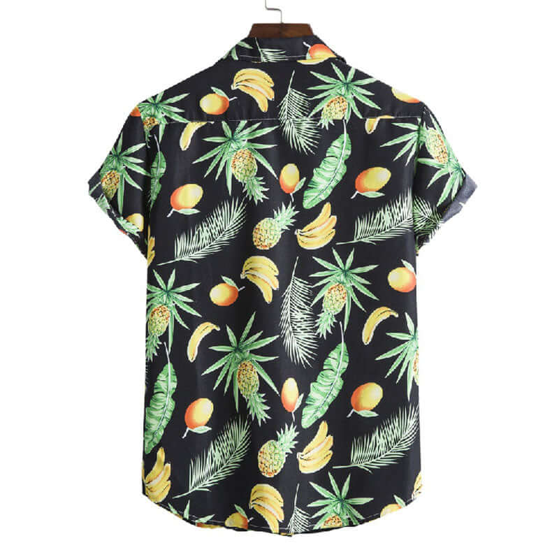 Stylisches Herren Kurzarmhemd mit Obst-Druck