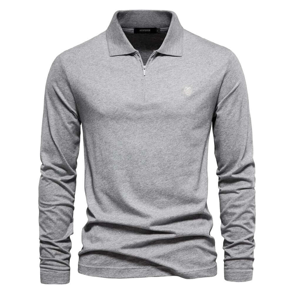 Herren Poloshirt Kieran - Gestreift, Langarm