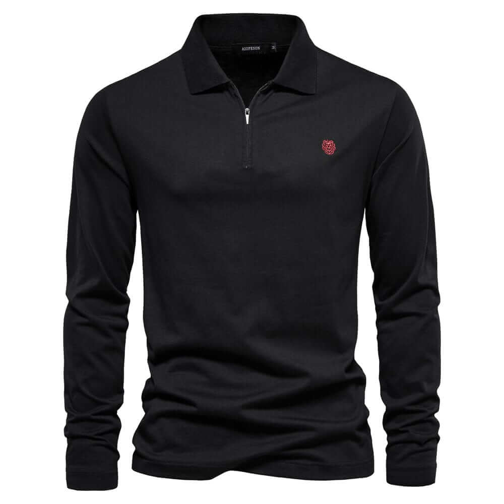 Herren Poloshirt Kieran - Gestreift, Langarm