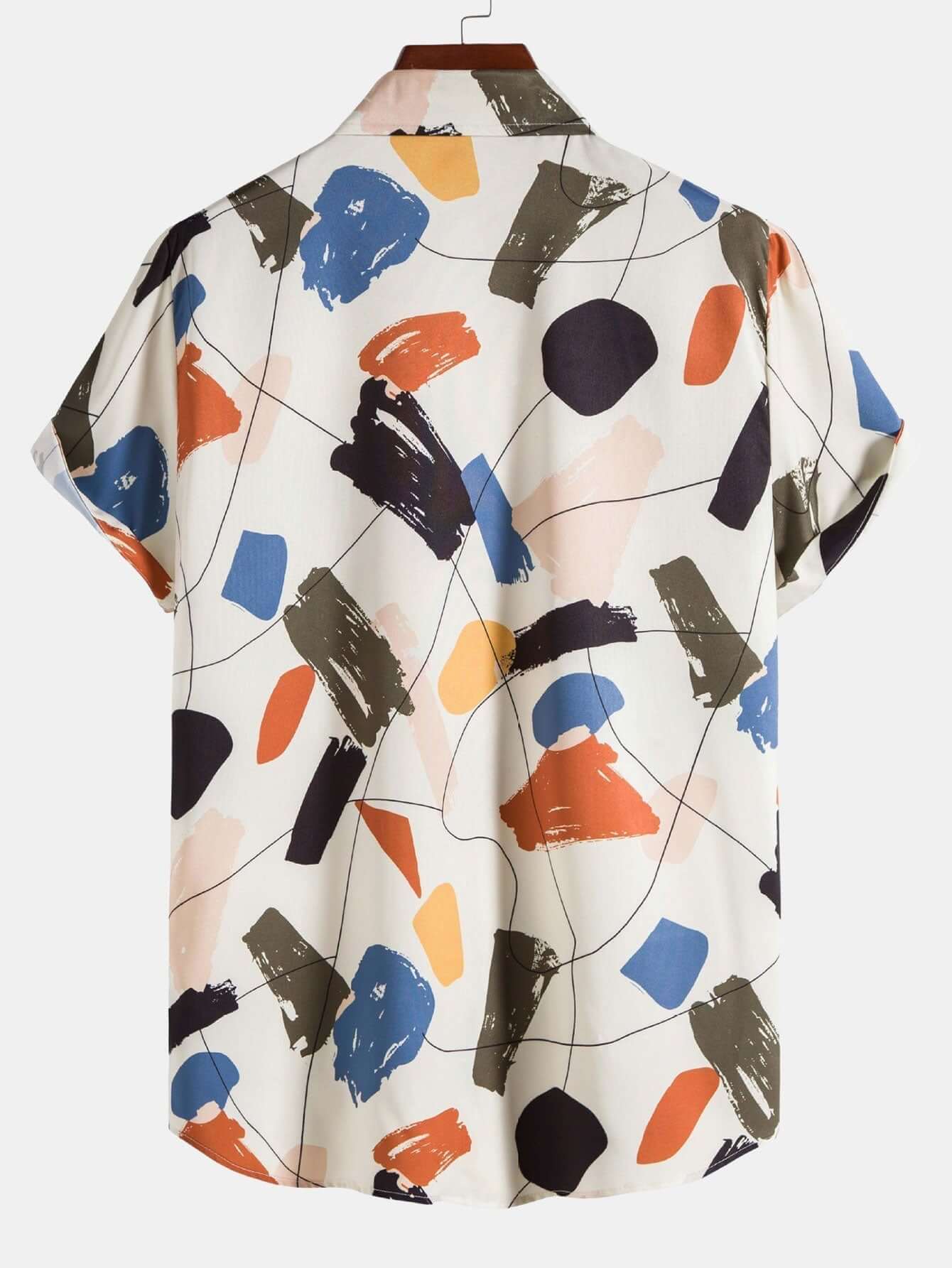 Herren-T-Shirt mit buntem Druck