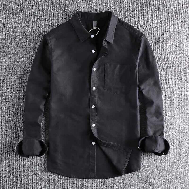 Herbst Langarmhemd Premium Baumwolle