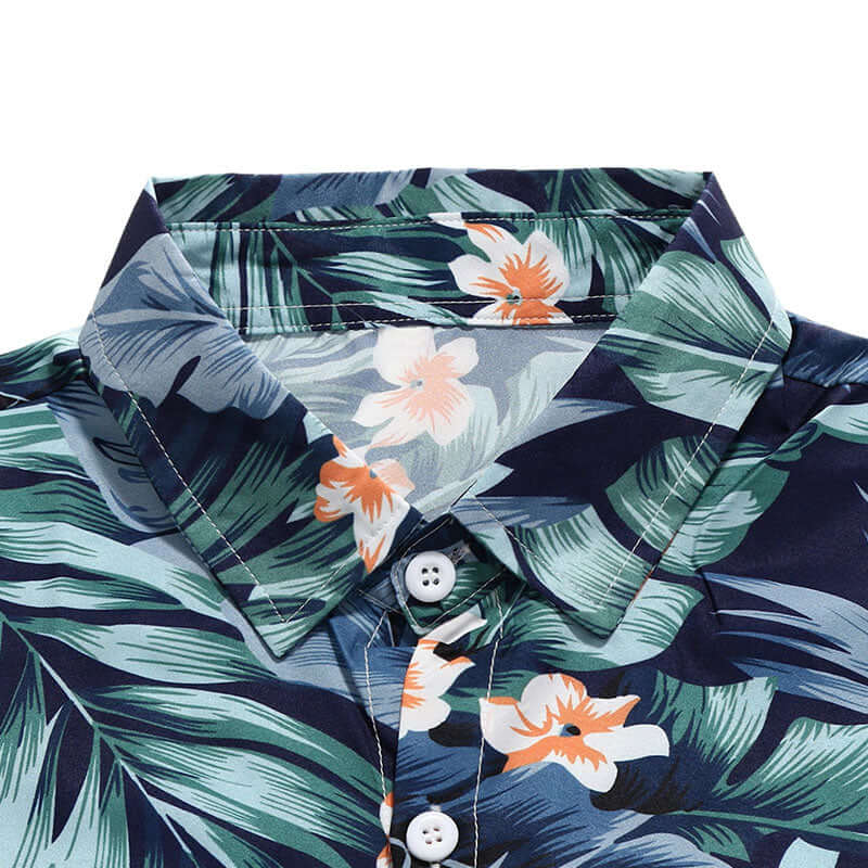 Stylisches Herren Kurzarmhemd Hawaii-Print