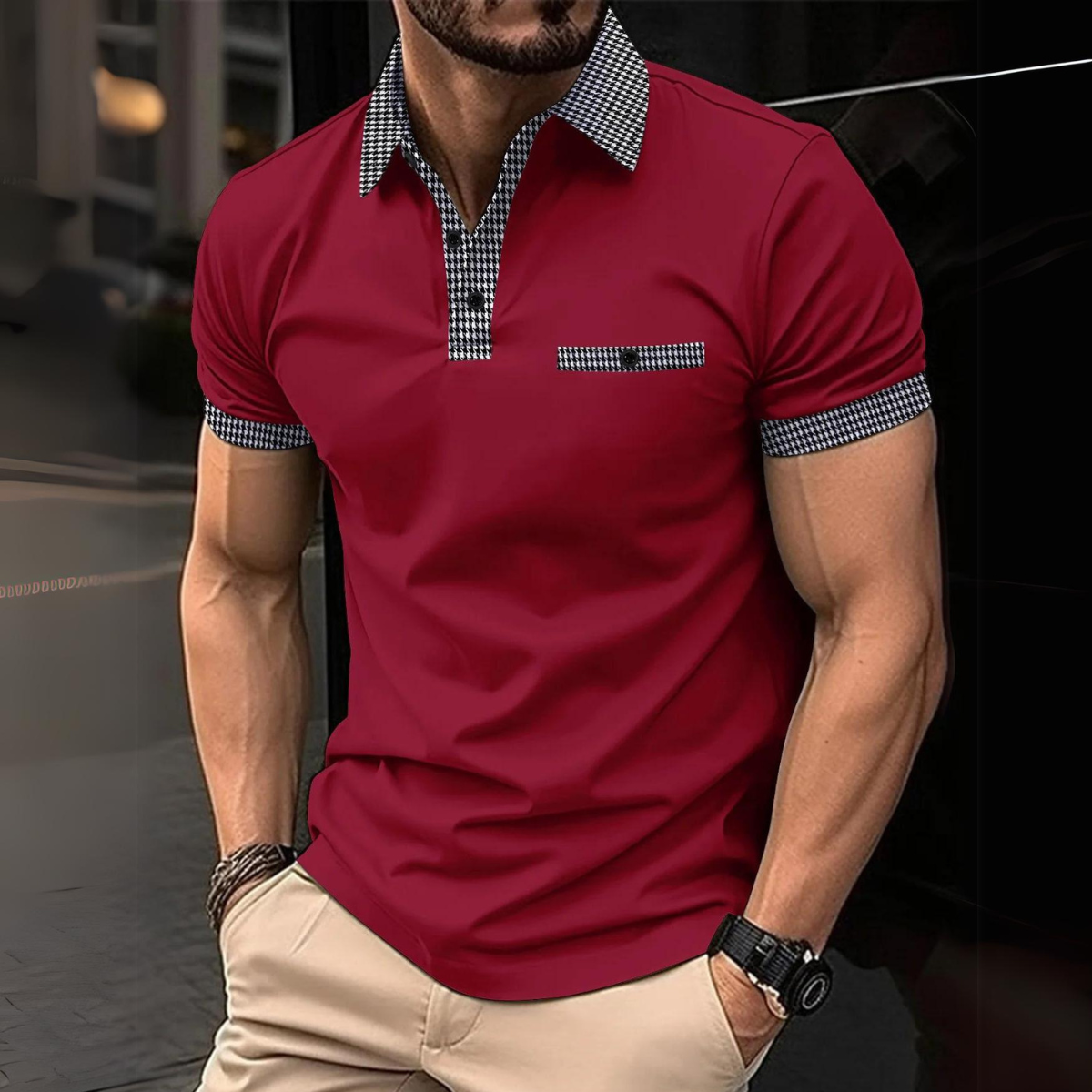Premium Herren Poloshirt: Top-Qualität Strickwaren