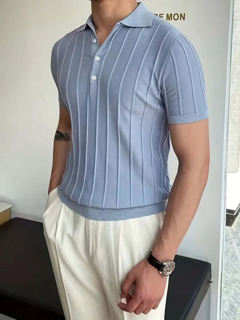 Gestreiftes Chic Poloshirt Herren