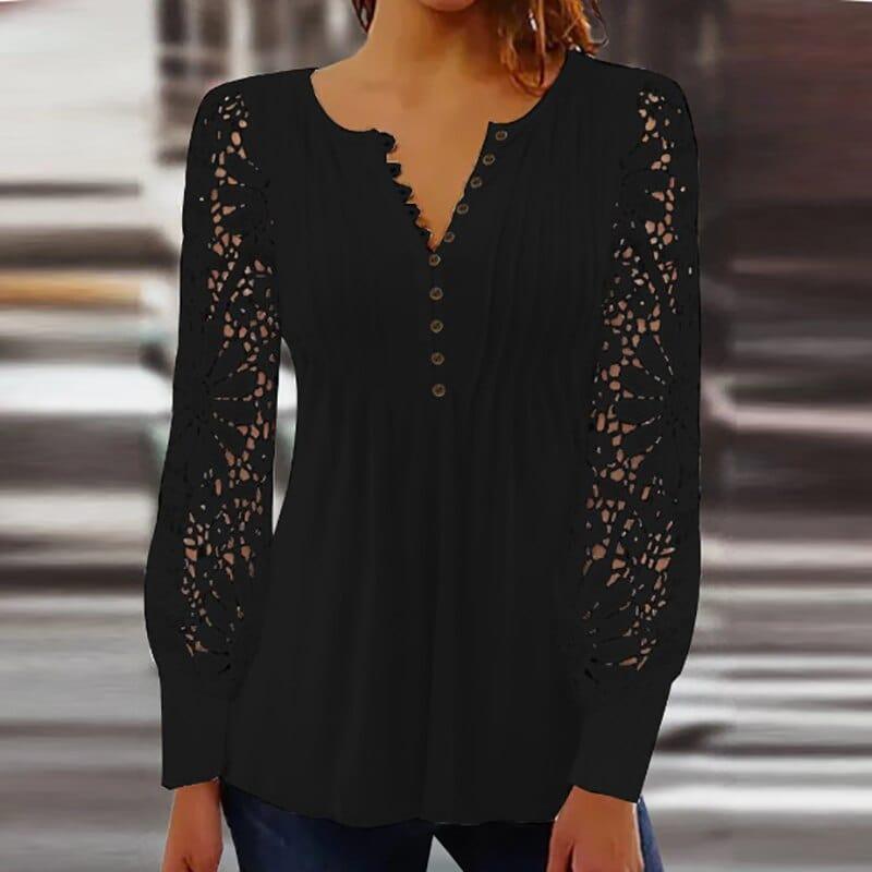 Yevgeniya | Elegante Bluse mit langen Ärmeln